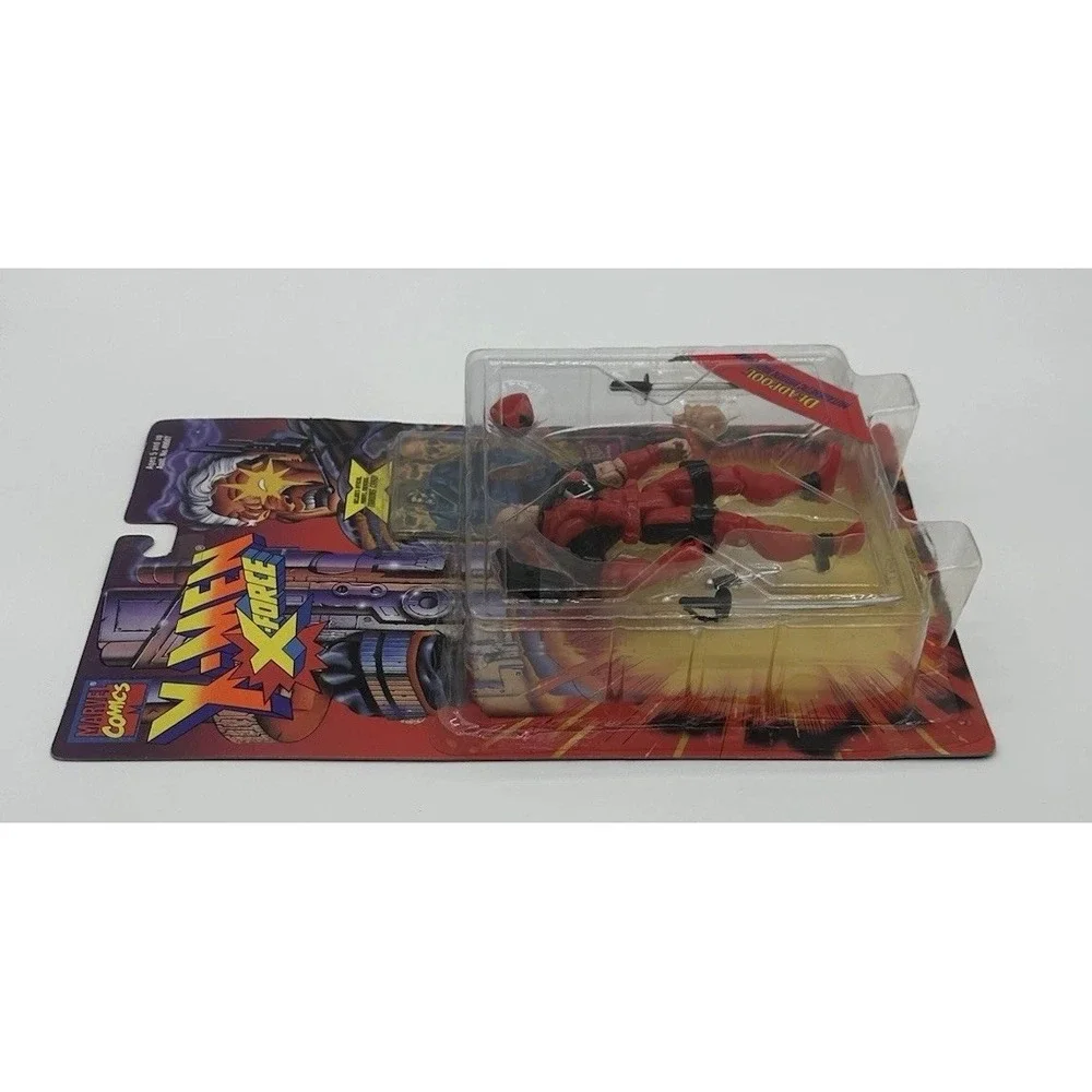 1995 TOY BIZ X-MEN X-FORCE DEADPOOL FACE MASK OFF SEALED ACTION FIGURE
